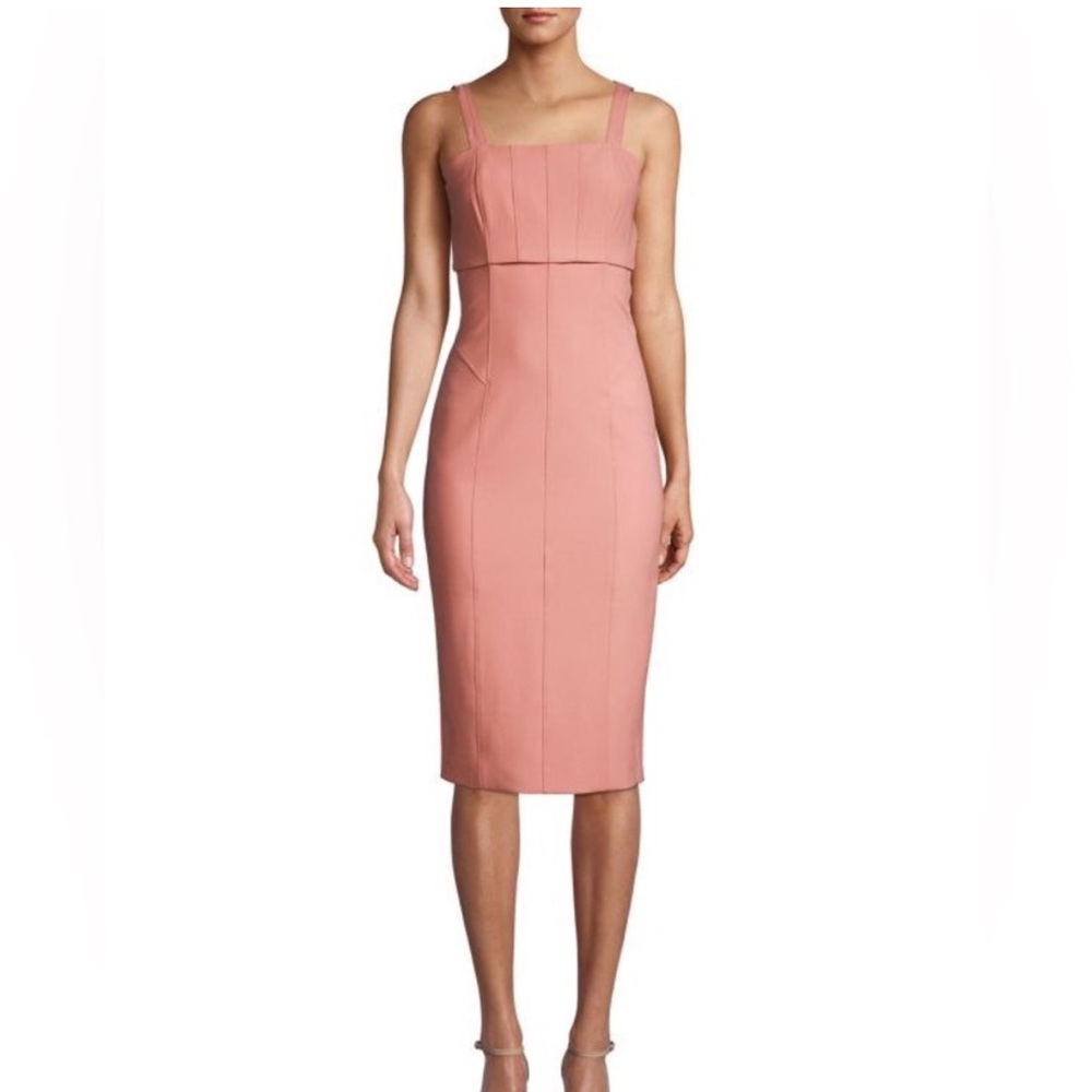 NWT Cinq a sept Dakota pink mauve cut out dress